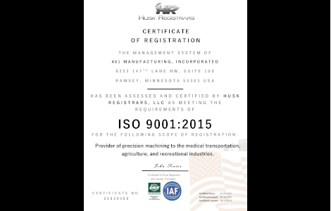 ISO 9001 Certificate